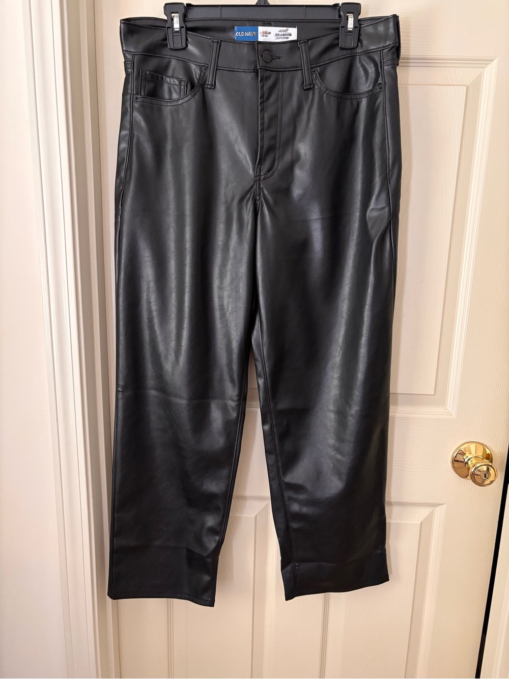 Old Navy Black Faux Leather Pants